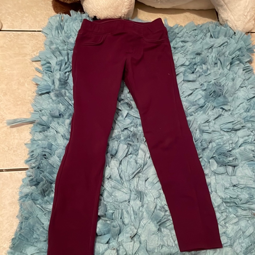 Size 5 burgundy pants for girls